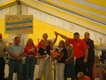 Chantal, un nouveau podium