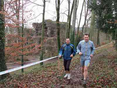 Jean-Claude et Bertrand à l'échauffement
