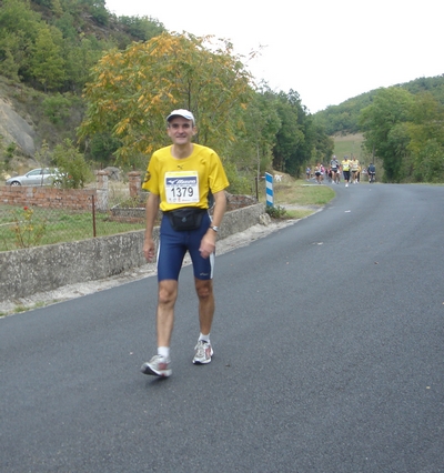 Stéphane BRUYEN avant la descente sur St Afrique