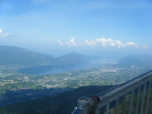 Vue sur le lac à 1500m