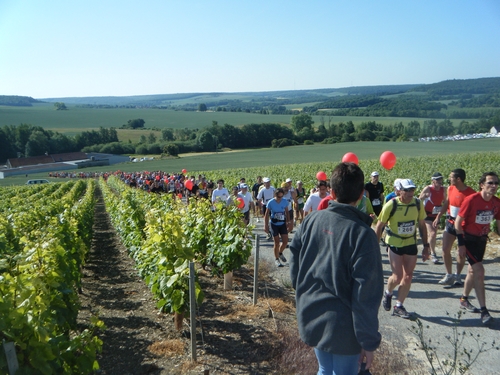 La montée vers la ligne de départ