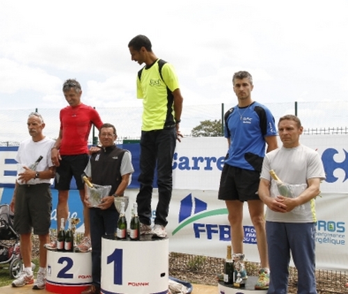 16km : le podium masculin et 1er VH1, VH2 et VH3