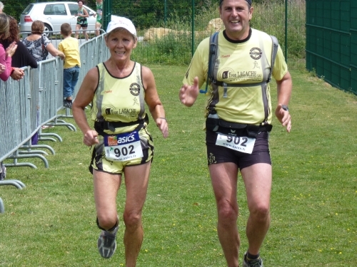 1er podium (de coureur) en vue pour Bruno....le nième pour Christiane 