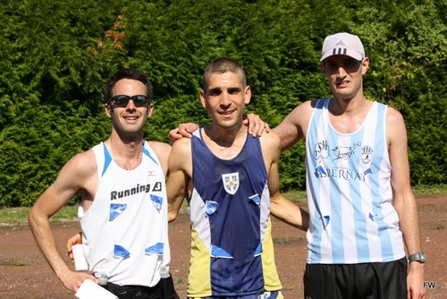 Les 3 1ers Florent PAROLI, Aymeric LECOMTE, Kévin BERRIOT