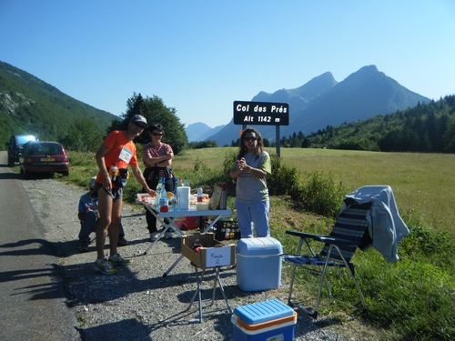 Montée du col au petit matin