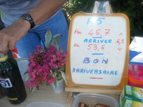 Dernier ravito de la semaine....au pastis!!