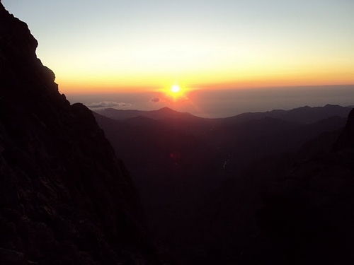 Coucher de soleil sur la Méditéranée