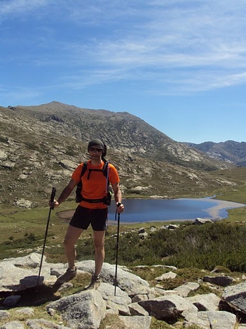 Laurent et le lac de NINO au fond