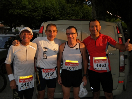 Christian LHOTTE, Claude AUBRY, Jean-Claude PAROLI et Dominique BOUE