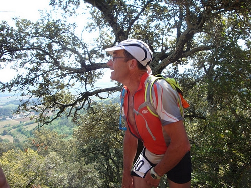 Franck au trail du camp de César