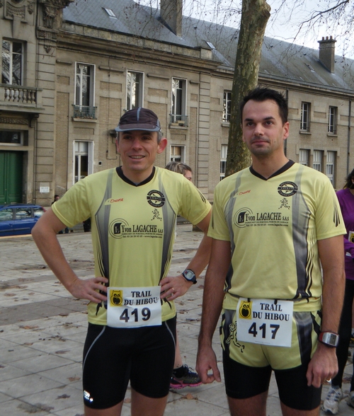 Christophe CONGIUSTI et Jérome GOSENDE au départ du 6km
