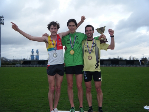 1er podium aux départementaux de cross pour Florent