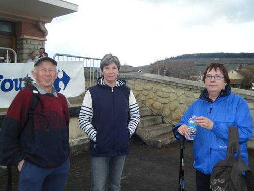Nos fidèles randonneurs, Gégé , Sylvie et Monique.....superbe balade