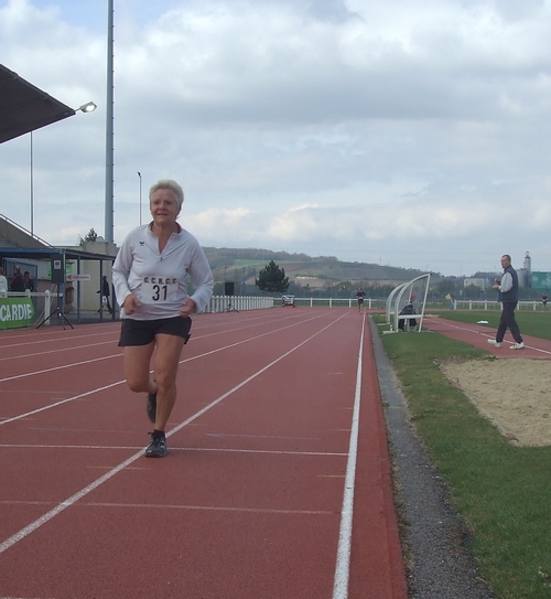 arrivée sur la piste 