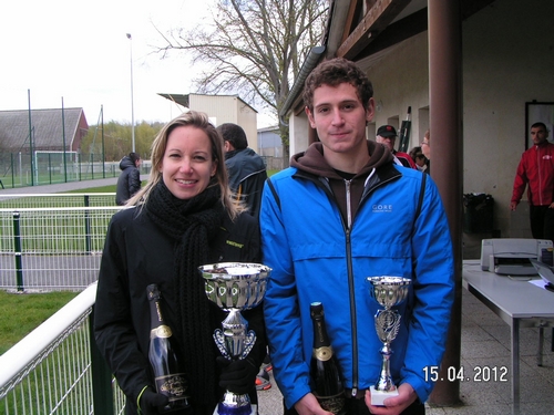 Céline 1ère Féminine; Simon 1er Espoir