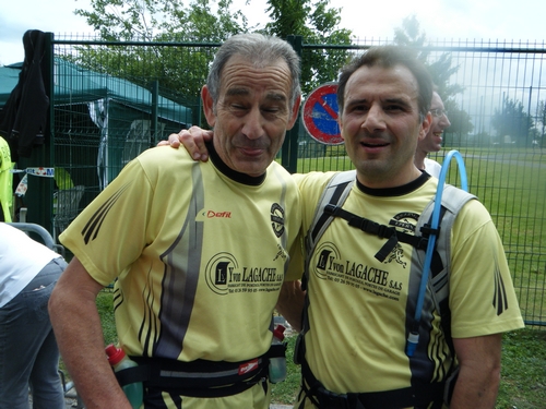 Claude et Paulo à l'arrivée