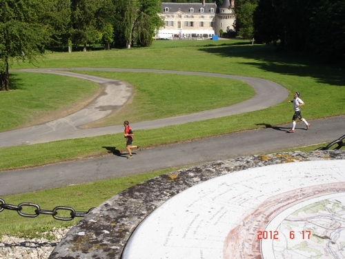 Vue sur le parc et le château