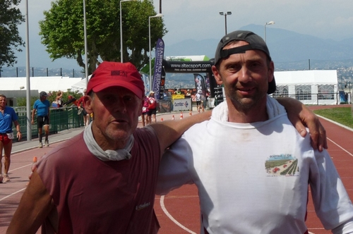 Jeannot THIEBAULT et Christian VELLY ...même pas fatigués!