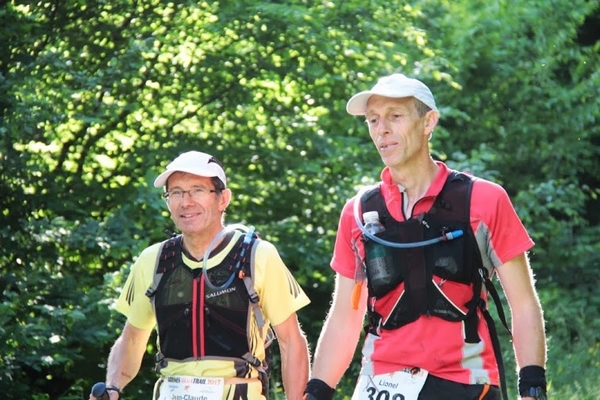 Avec Lionel Mathieu....arrivée à 4km