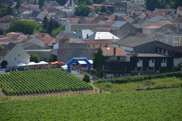 Départ et arrivée dans les vignes ...sympa