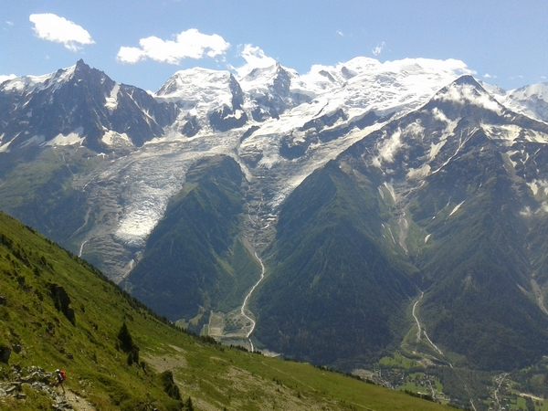 le mont blanc, glacier des bossons