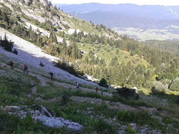 Montée vers le col de l'arc