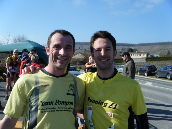Florent et Fabrice à l'arrivée avec le sourire...