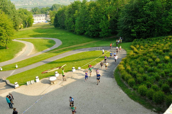 parcours du sprint dans le parc du château