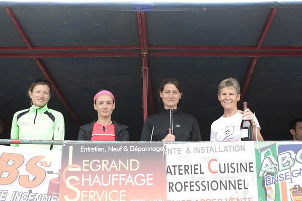 Podium des catégories fille 22km