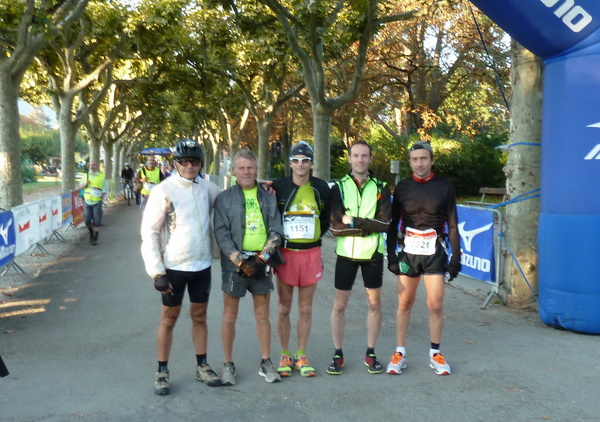 coureurs et accompagnateurs