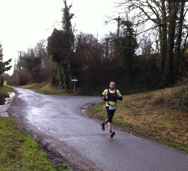 Yannick termine les 10 1ers km avant la bifurcation du 30km