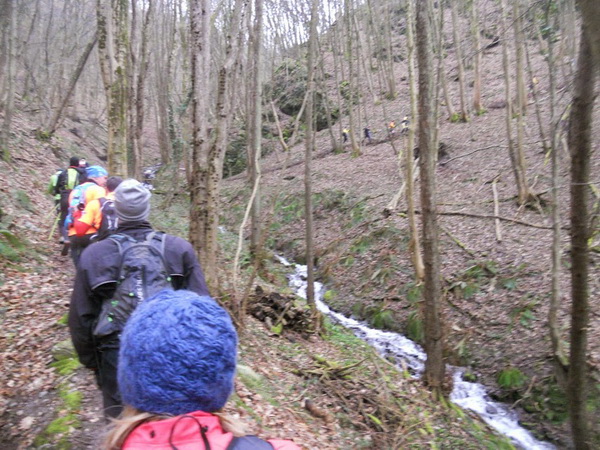 Beaucoup de marche en montée