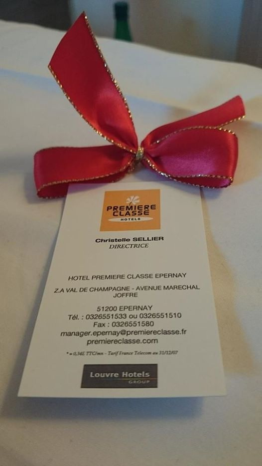 Réception trés sympa  offerte par l'hotel et sa directrice 