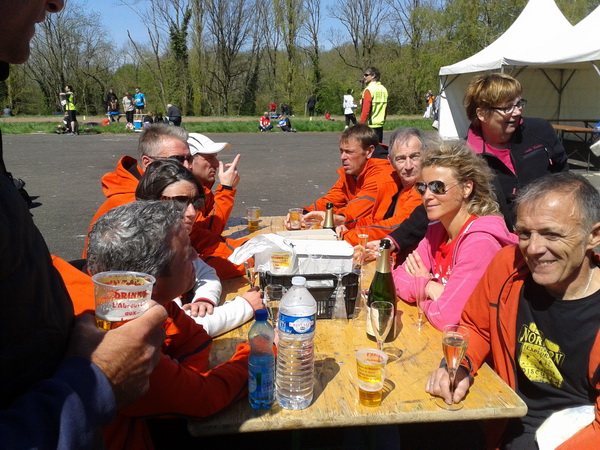 Après les courses.....l'après course traditionnel  sur les trails ....