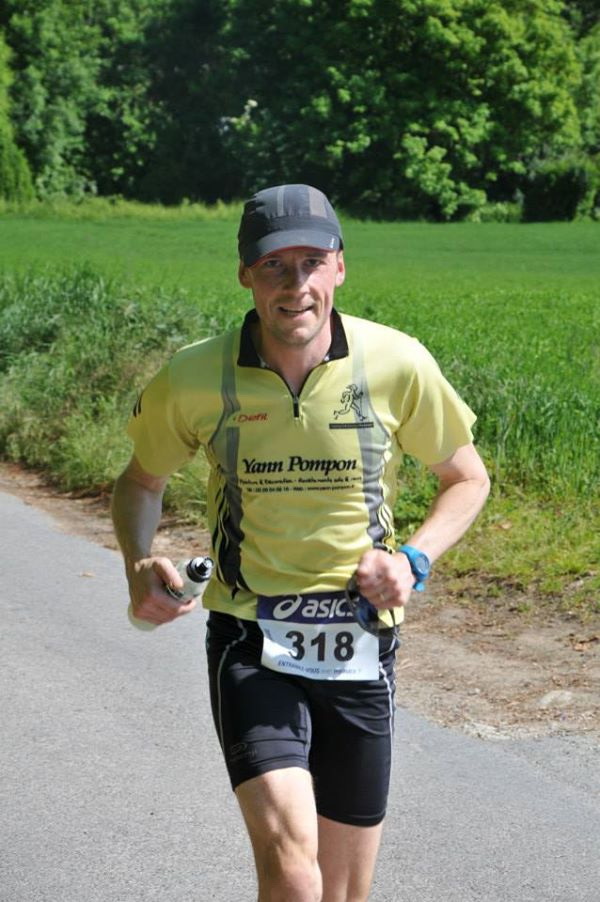 Sébastien à l'arrivée