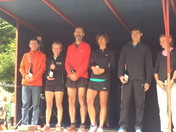 podium des catégories du 25km