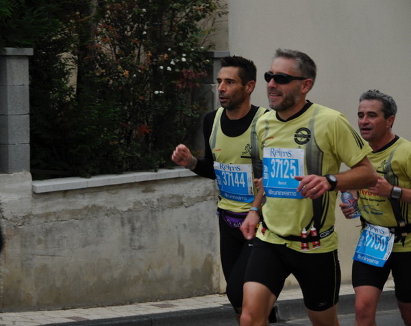 Loïc, Benoit et David ....concentrés sur le marathon