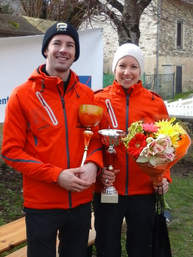 Première course de l' année pour nous deux et première victoire commune frère-soeur . Ça fait plaisir.