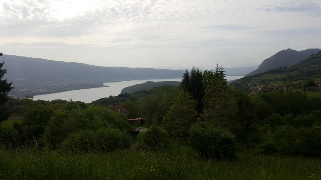 Vue de notre hébergement côté lac