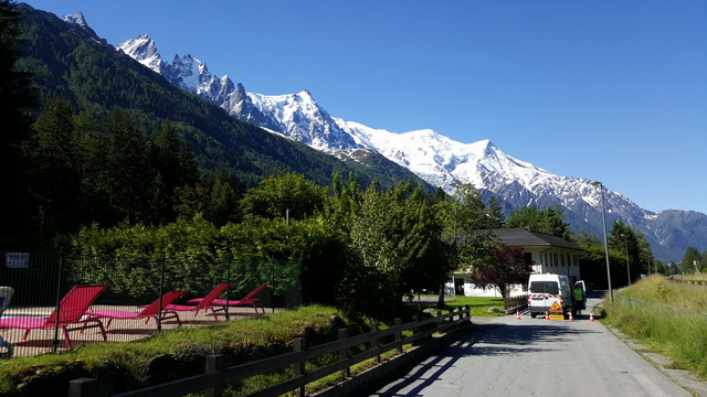 ....vue du mont blanc chaque matin 