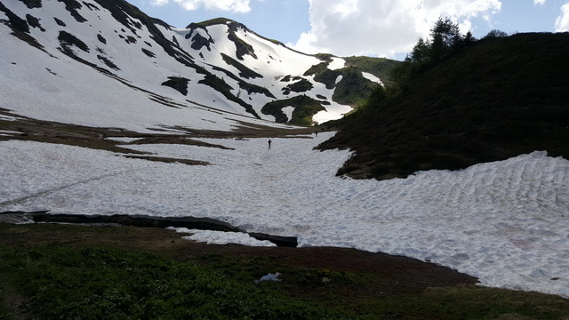 montée vers le col de Balme