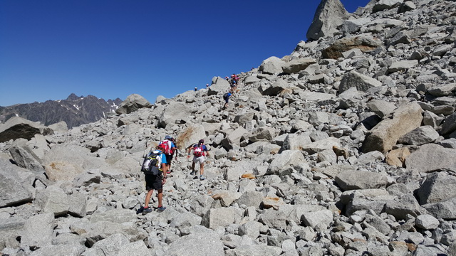 notre terrain de jeu entre le plan de l'aiguille vers la mer de glace