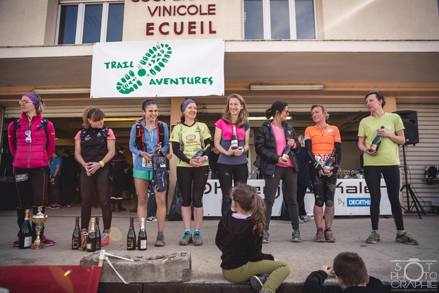 podium féminin 32km (manque Céline P, 4ème)