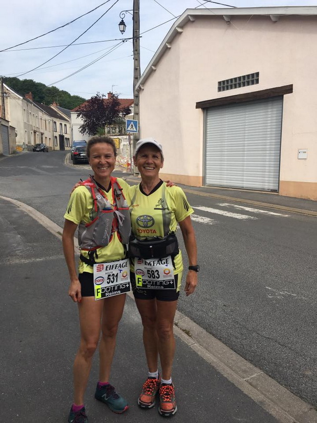 Course en famille pour Carole et Christiane