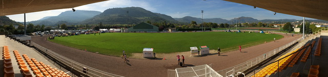 Vue d'ensemble du stade de PRIVAS