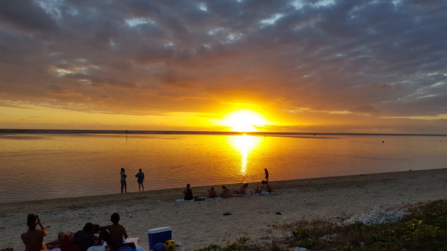 douce soirée sur la plage