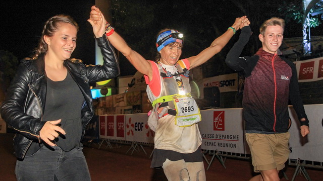 Arrivée avec Corentin et Apoline.....que du bonheur après 48h de course 