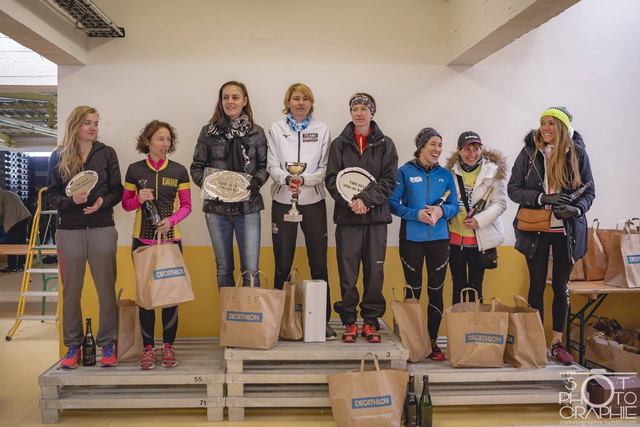 podium féminin 13km