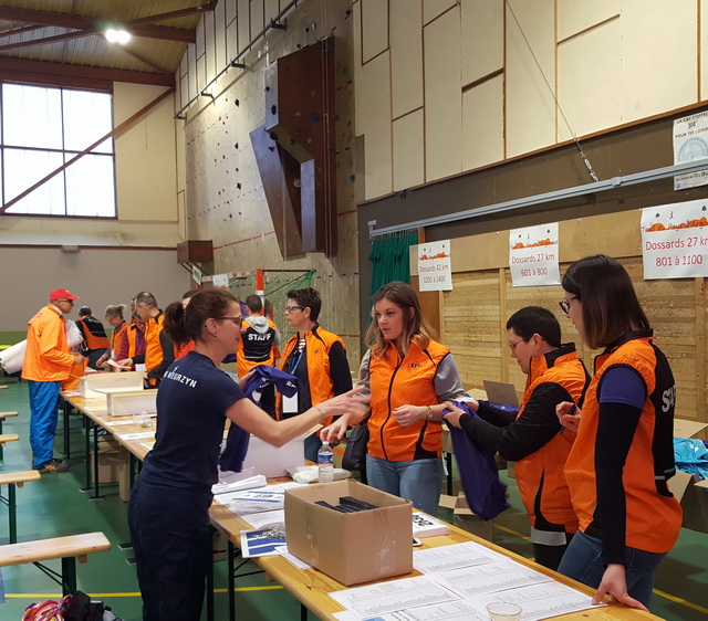 la traditionnelle remise des dossards