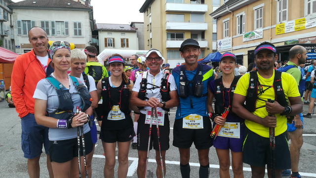 Départ 2ème étape et marathon solo 44km 2400m+ (Thierry ne repart pas, Béatrice son amie prend le relais, Une 1ère pour Valentin et Emeline) 